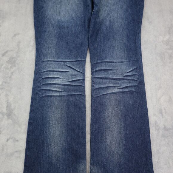 Grane Pants Womens 5 Blue Selma Low Rise Curvy Boot Zip Dark Wash Denim Jeans - Picture 15 of 16